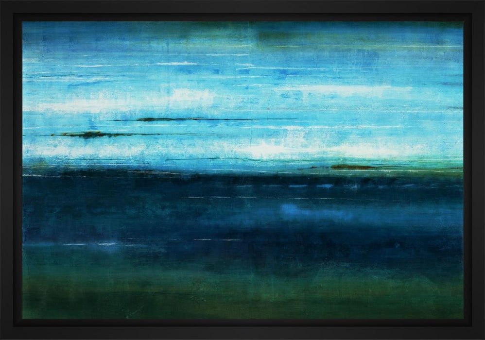 Full Speed 28L X 22H Floater Framed Art Giclee Wrapped Canvas