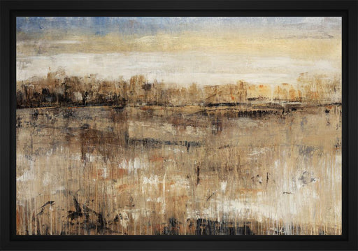 Golden Forest Edge 28L X 22H Floater Framed Art Giclee Wrapped Canvas