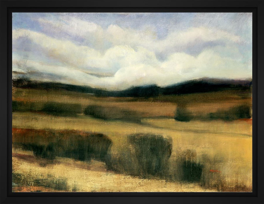 High Desert 28L X 28H Floater Framed Art Giclee Wrapped Canvas