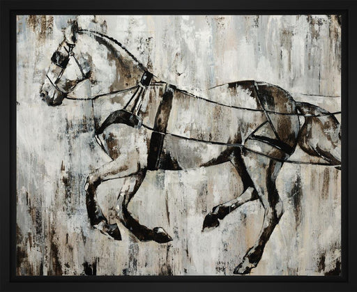 Hot to Trot 28L X 28H Floater Framed Art Giclee Wrapped Canvas