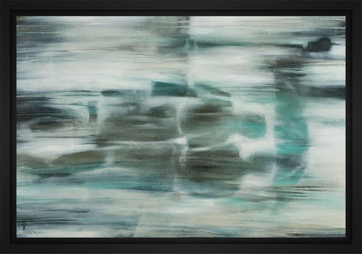 In the Rain 28L X 22H Floater Framed Art Giclee Wrapped Canvas