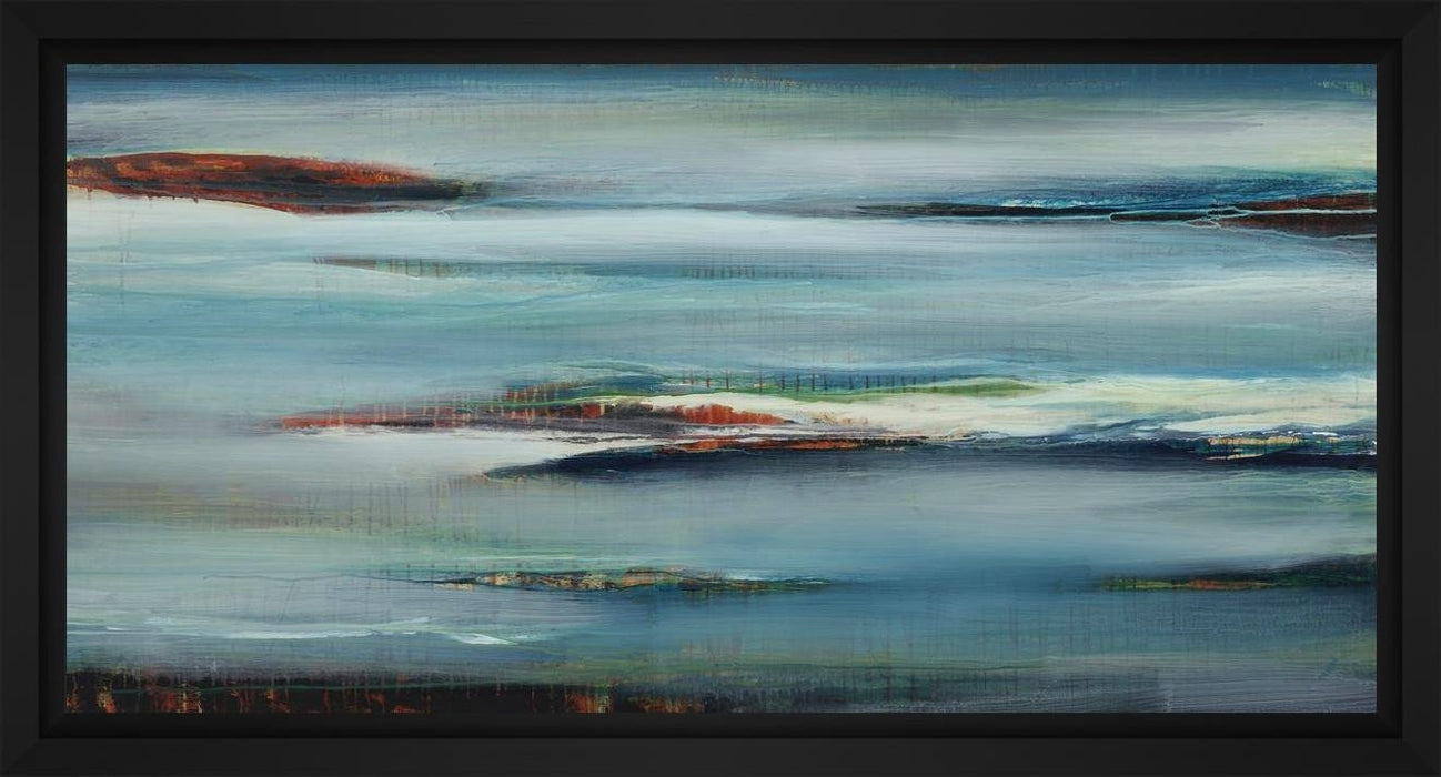 Inlet 28L X 22H Floater Framed Art Giclee Wrapped Canvas