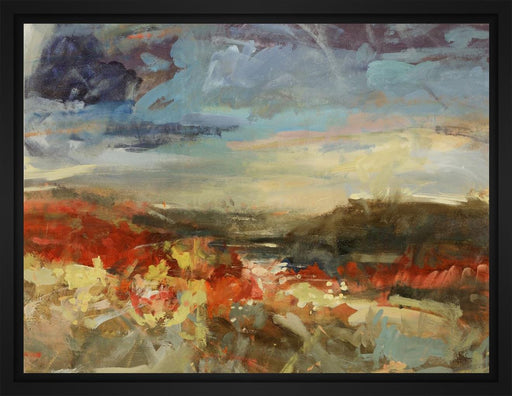 Landscape Study 28L X 28H Floater Framed Art Giclee Wrapped Canvas