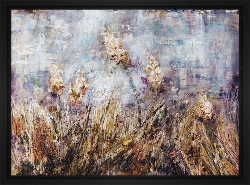 Meadow at Dusk 28L X 22H Floater Framed Art Giclee Wrapped Canvas