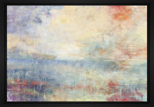 Mist And Fog 28L X 22H Floater Framed Art Giclee Wrapped Canvas