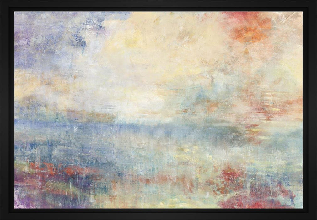 Mist And Fog 28L X 22H Floater Framed Art Giclee Wrapped Canvas