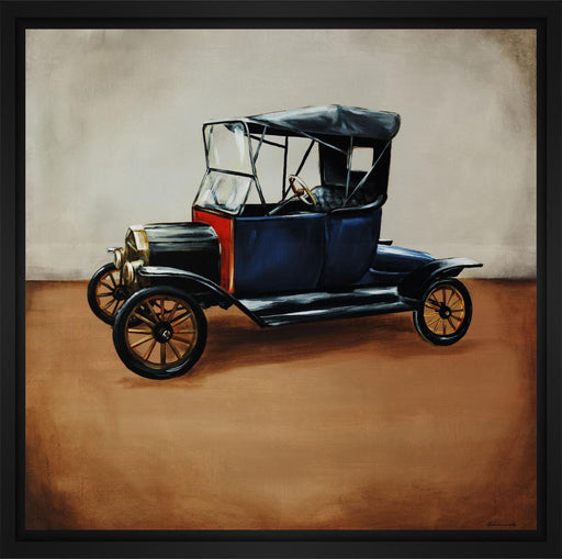 Model T II 28L X 28H Floater Framed Art Giclee Wrapped Canvas