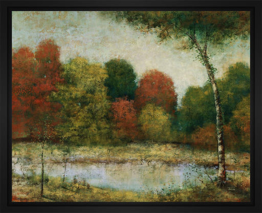 Murale Paysage 28L X 22H Floater Framed Art Giclee Wrapped Canvas