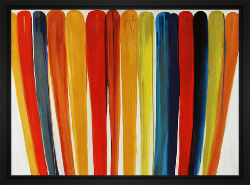 Popsicle 28L X 22H Floater Framed Art Giclee Wrapped Canvas