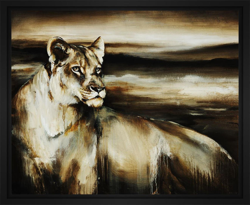 Pride of the Wild 28L X 22H Floater Framed Art Giclee Wrapped Canvas