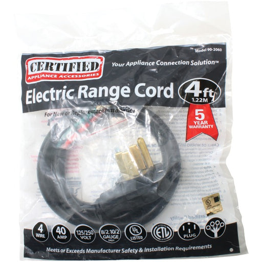 RANGE CORD 40a/4'/4w/C