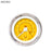 Tachometer Gauge-Pinstripe II Yellow White Modern Needles Chrome Trim Rings Style Kit DIY Install