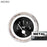 Assembled Volt Gauge-American Classic Black Face White Classic Needles Chrome Bezels