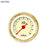 Tachometer Gauge w emblem-Modern Rodder Tan Red Classic Needles Gold Trim Rings Style Kit Installed