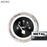 Assembled Water Temp Gauge-American Classic Black Face White Modern Needles Chrome Bezels