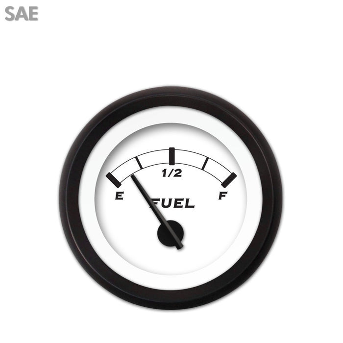 Fuel level Gauge-Classic Black Modern Needles Black Trim Rings Style Kit Installed