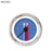 Tachometer Gauge-Vintage Autobahn Blue Black Modern Needles Chrome Trim Rings Style Kit Installed