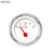 Fuel level Gauge-Pegged White Red Modern Needles Chrome Trim Rings Style Kit DIY Install