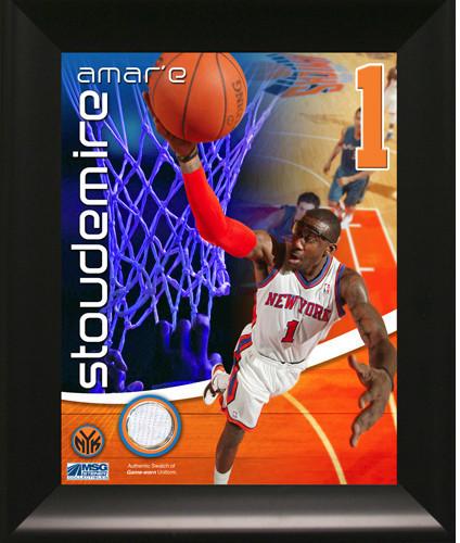 Amar'e Stoudemire New York Knicks Game Used Pants 11x14 Framed Collage