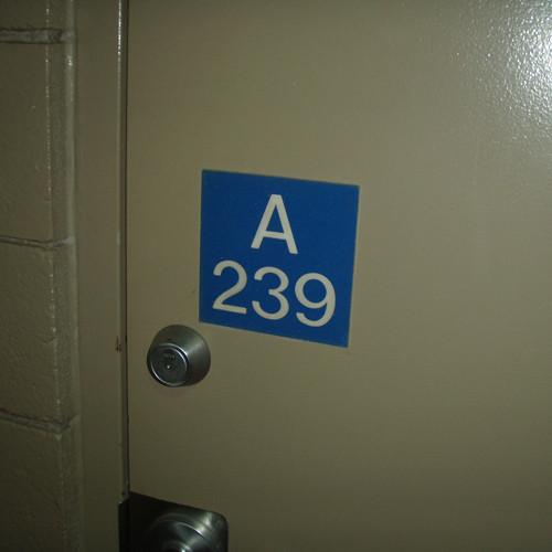 Suite 239A Sign (6x6)