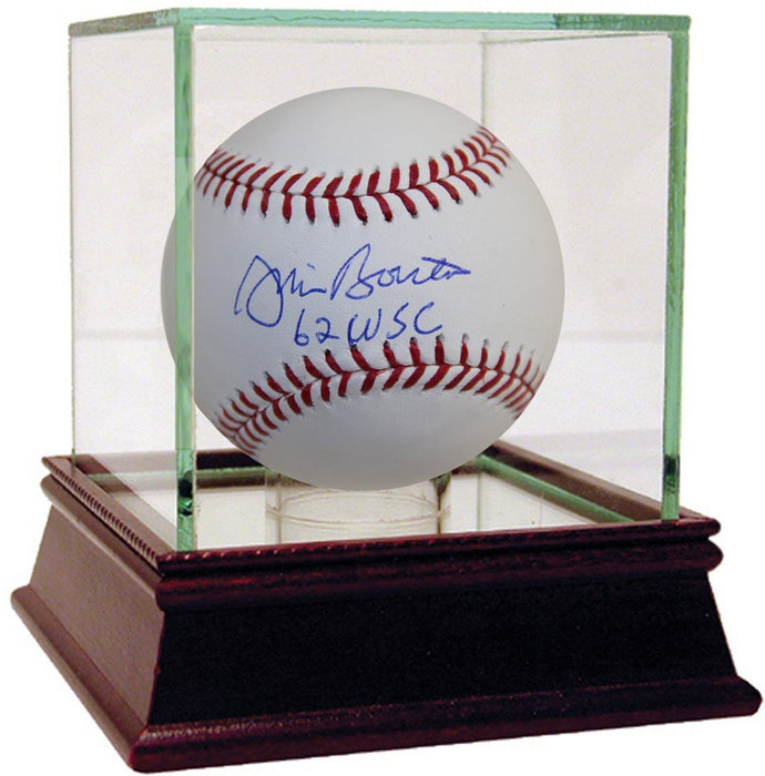 Jim Bouton Signed MLB Baseball w/ 62 WSC Insc