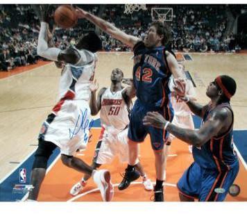 David Lee Blocking Gerald Wallace 16x20 Photo