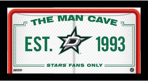 Dallas Stars Man Cave Sign 6x12 Framed Photo