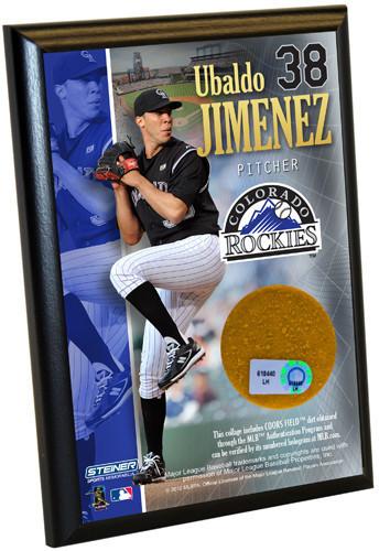 Ubaldo Jimenez 4X6 Dirt Plaque