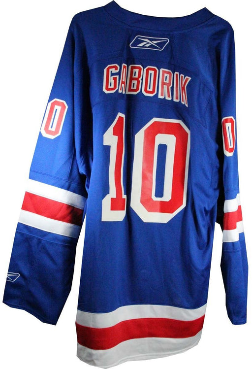 Marian Gaborik Blue Rangers Jersey Large Uns