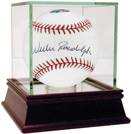 Willie Randolph MLB Baseball  w/ "Lets Go Mets" Insc (Signed In Black)