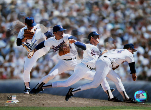 Nolan Ryan Texas Rangers Multi-Exposure 8x10 Photo uns