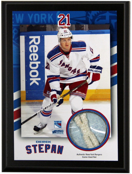 Derek Stepan New York Rangers 4x6 Net Plaque