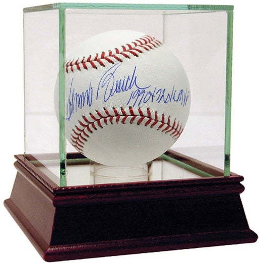 Johnny Bench Signed MLB Baseball w/ 1970 72 NL MVP Insc