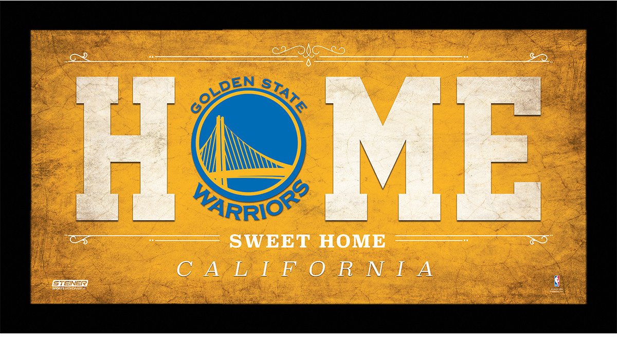 Golden State Warriors 6x12 Home Sweet Home Sign