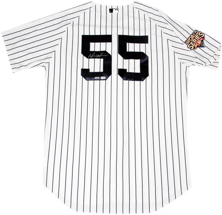 Hideki Matsui Signed New York Yankees 2009 WS Patch Pinstripe Jersey Signed On Back (MLB Auth)