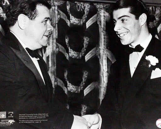 Babe Ruth Shaking Joe DiMaggio's Hand 16x20 (PF)