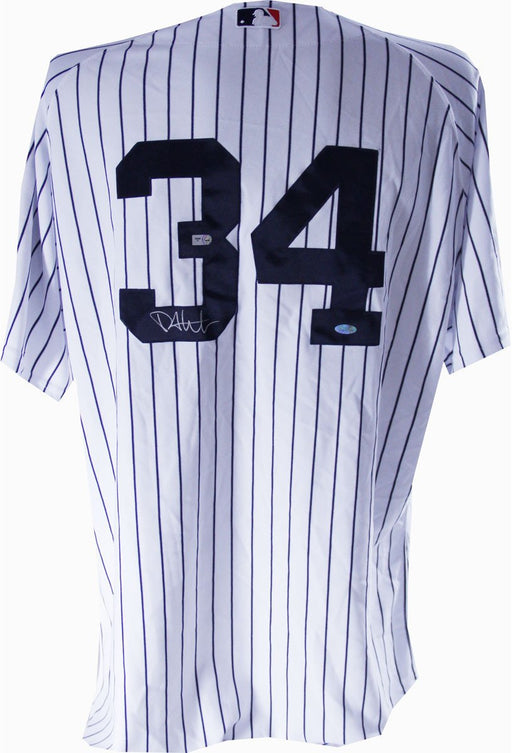 Phil Hughes 2008 Authentic Yankees Home Jersey #34 with All Star and Final Season Patches - Signed On Back Number (MLB Auth)