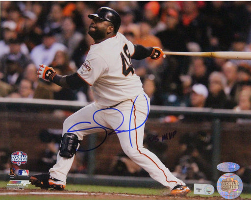 Pablo Sandoval Signed 2012 8x10 World Series Photo Facing Left w/ MVP Insc