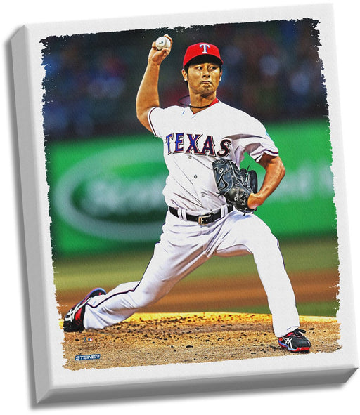 Yu Darvish Stretched 22x26 Canvas Uns