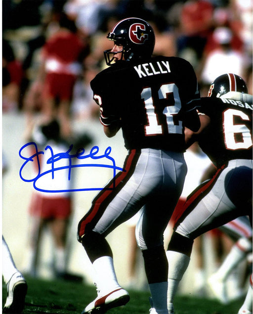 Jim Kelly Signed Houston Gamblers Vertical 8x10 Photo