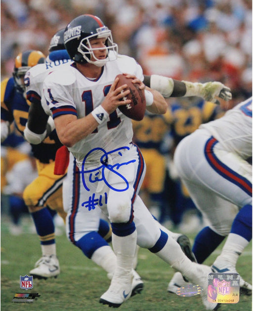 Phil Simms Signed Passing vs Rams 8x10 Photo