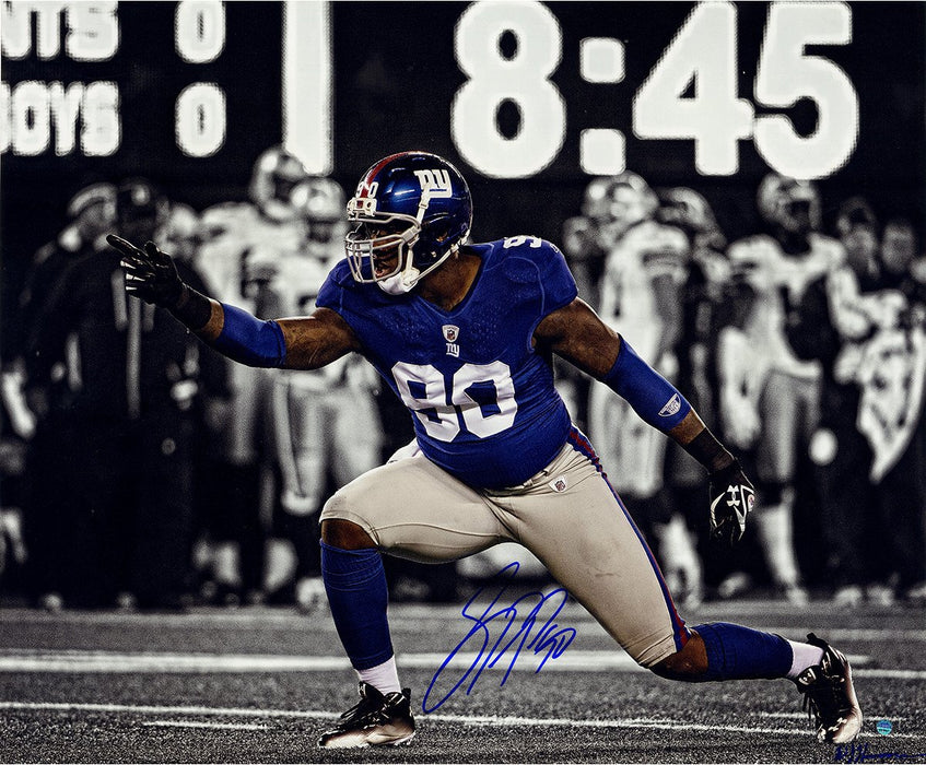 Jason Pierre-Paul Signed Pointing 20x24  Photo (Signed by William Hauser)