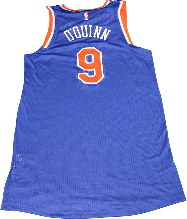 Kyle O'Quinn New York Knicks 2015-16 Game Used #9 Blue Jersey (3/16/2016 at Golden State Warriors) (3XL) (NKN05085)