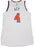 Quincy Acy Jersey - NY Knicks 2014-2015 Game Used #4 White/Blue/Orange Jersey (2XL)