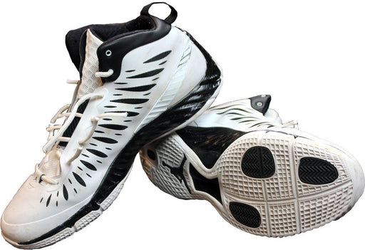 Gerald Wallace Sneakers - Brooklyn Nets 2012-2013 Season Game Used #45 White and Black Jordan Lunarlon Basketball Sneakers (Pair) (Size 15)