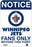 Winnipeg Jets Fans Only 8x12 Aluminum Sign