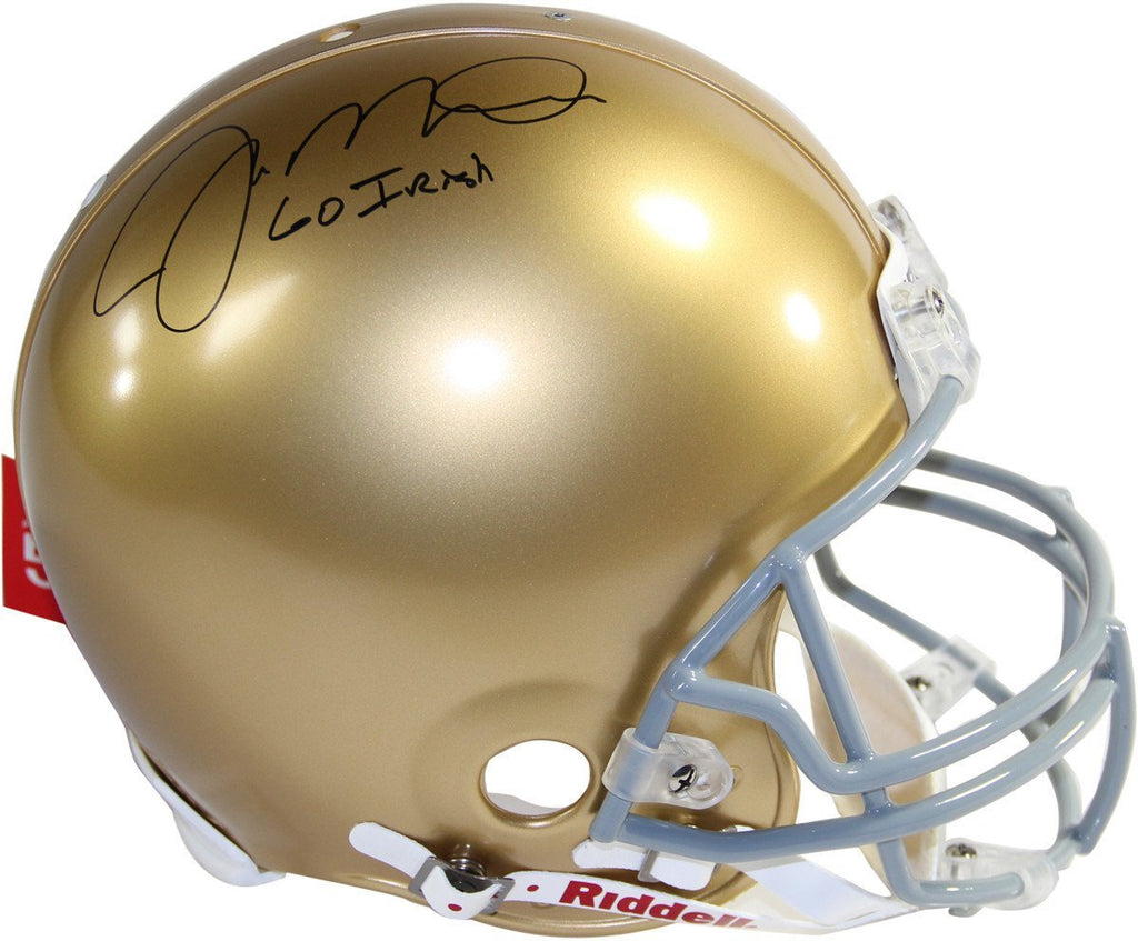 Joe Montana Signed Notre Dame Full Size Authentic Helmet w/ Go Irish I ...