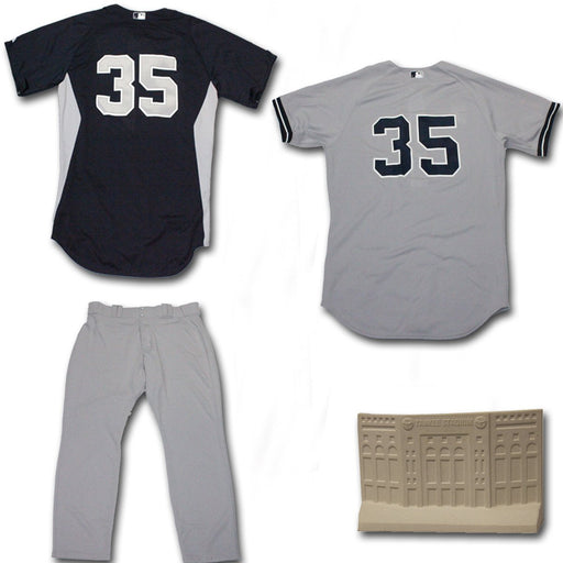 Brendan Ryan 2013 Team Issued Set - Away BP Jersey Grey Jersey & Grey Pants