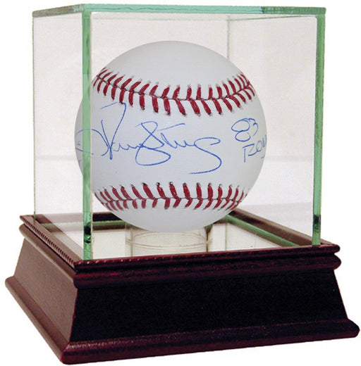 Darryl Strawberry & Jacob deGrom Dual Signed MLB Baseball w/ "83 ROY  2014 ROY" Insc.