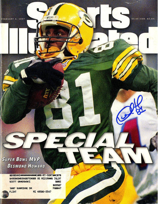 Desmond Howard Signed 2/3/97 Sports Illustrated Magazine